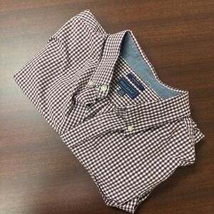 Mason James L/S Shirt Mens Size 2XL Stretch Button Up Gingham Check Business